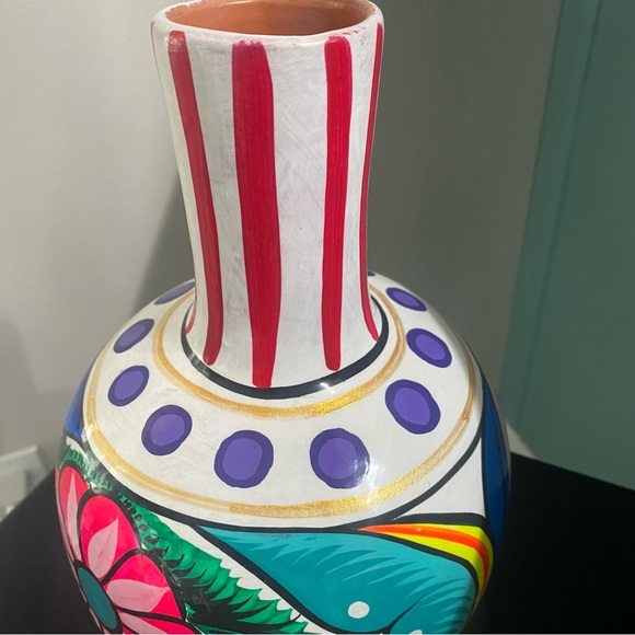 TONALA MEXICAN POTTERY HAND PAINTED WATERY JUG - Picture 7 of 7